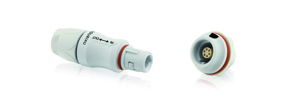 Connecteurs SOURIAU JMX Push-Pull plastiques : une présentation remarquée à au salon Compamed - Medica.